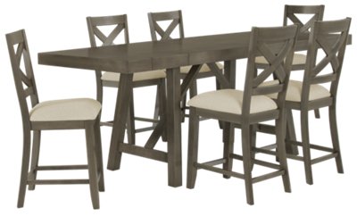 City Furniture Omaha Gray High Dining Room