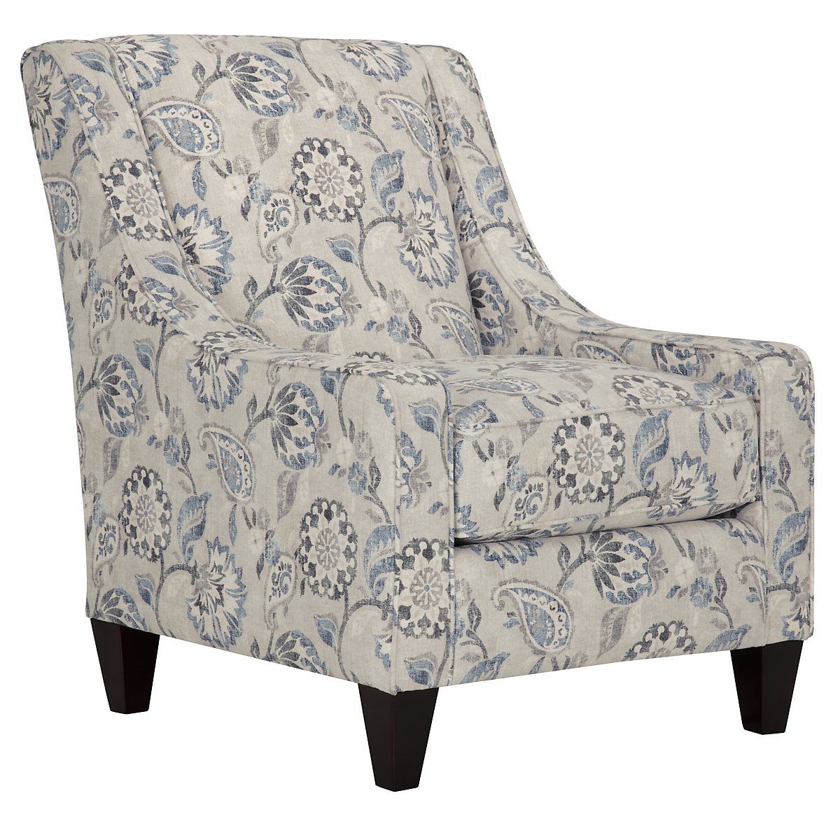 City Furniture Sylvie Blue Floral Accent Chair