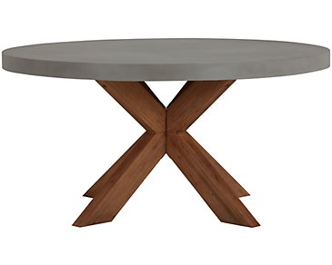 canyon table rectangular fiberstone concrete round