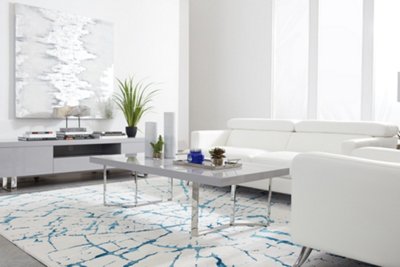 Marquez White Microfiber Sofa Living Room Sofas City Furniture