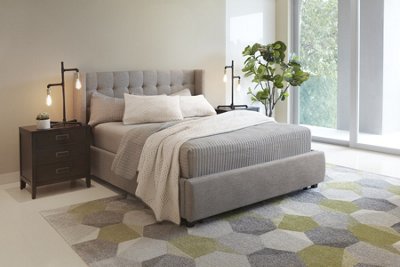 Chatham Pewter Low Platform Storage Bed Bedroom Beds City