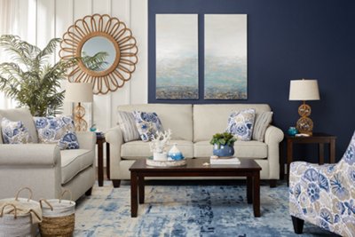 Seafoam Light Blue Canvas Wall Art