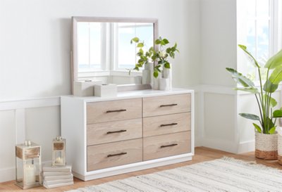 Boca Grande Two Tone Dresser Mirror Bedroom Dressers