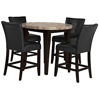 table marble round dining monark upholstered barstools square room furniture sets chairs value cityfurniture rectangular