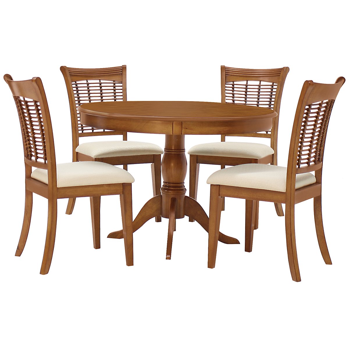Bayberry Mid Tone Table 4 Chairs Dining Room Dining Sets