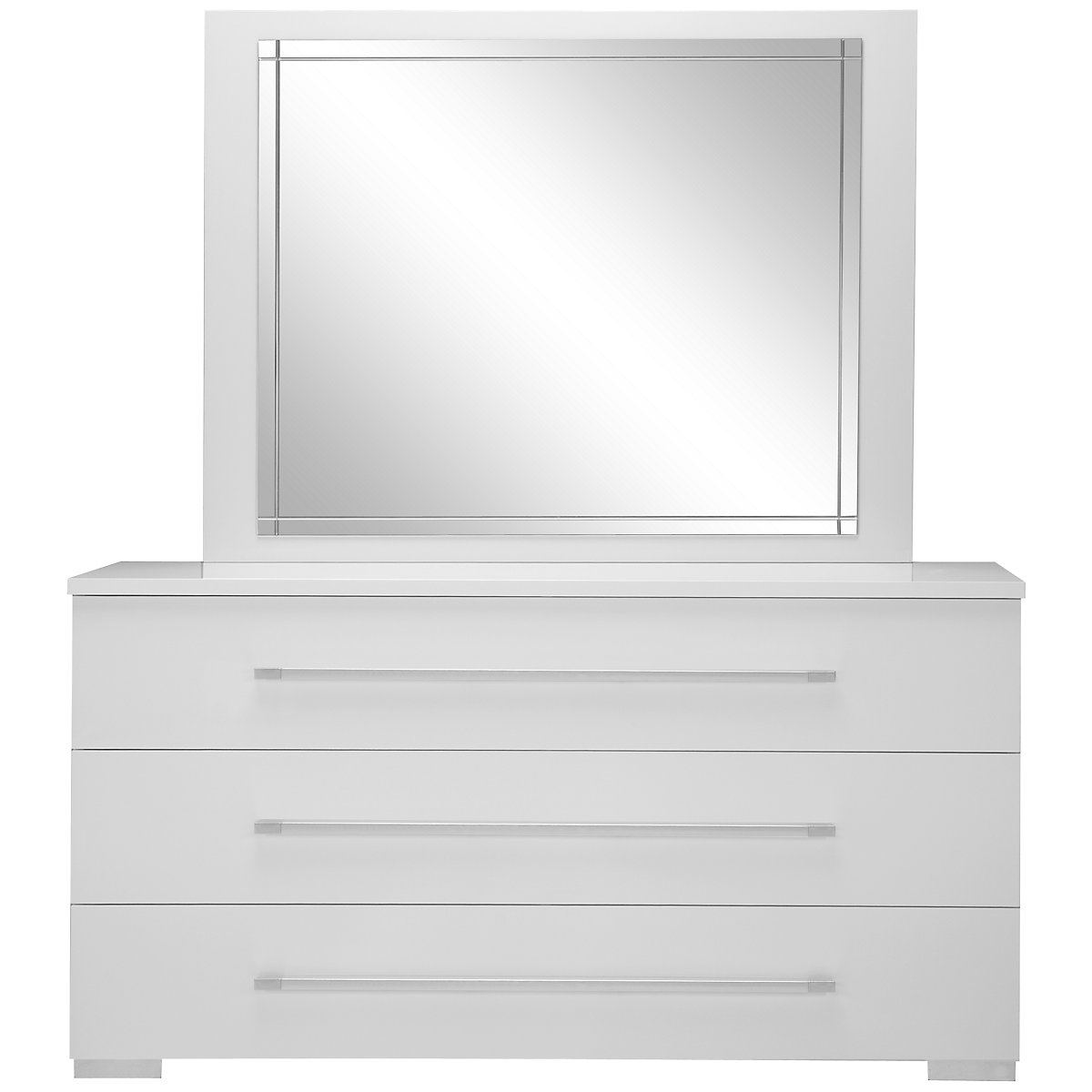 Dimora White Dresser Mirror