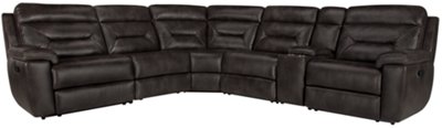 Phoenix Dark Gray Micro Small Two Arm Manually Reclining