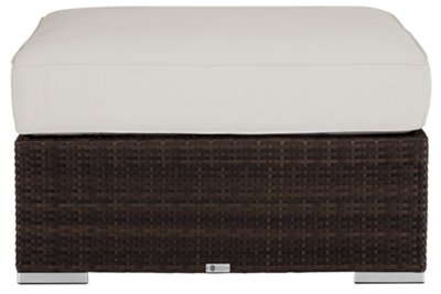 Fina White Ottoman | Outdoor - Ottomans | City Furniture