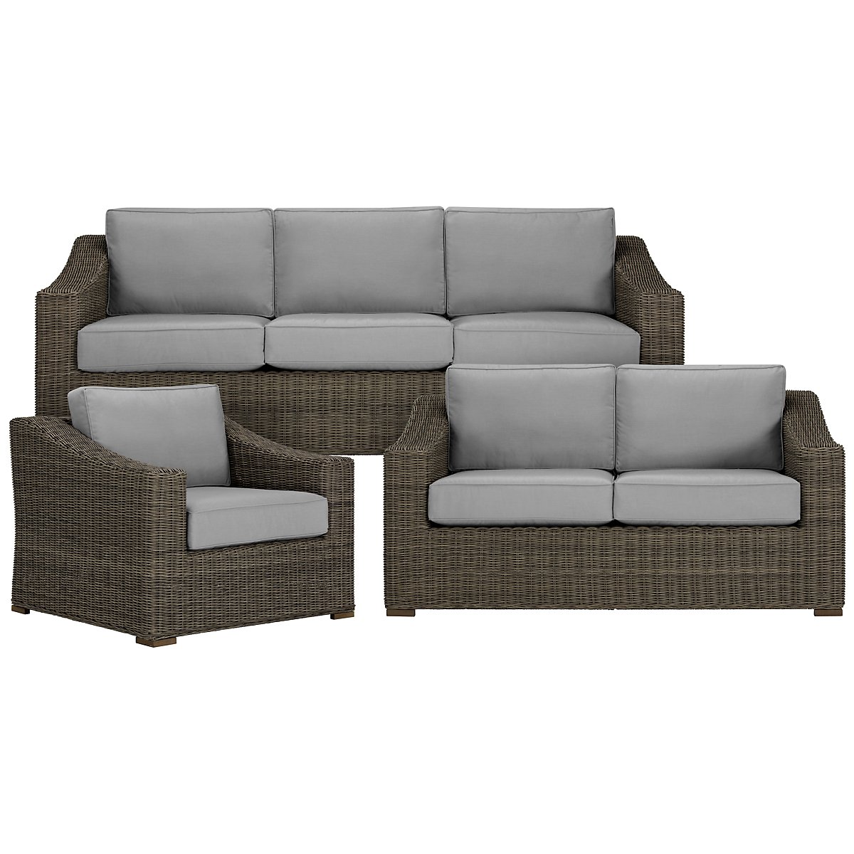 City Furniture: Canyon3 Gray Outdoor Living Room Set City Furniture: Canyon3 Gray Outdoor Living Room Set on Outdoor Living Room Set id=13739
