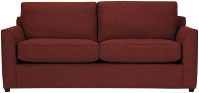 Asheville Red Fabric Sofa 