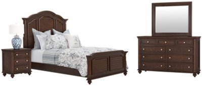 Savannah Dark Tone Wood Mansion Bedroom | Bedroom - Bedroom Sets | City ...
