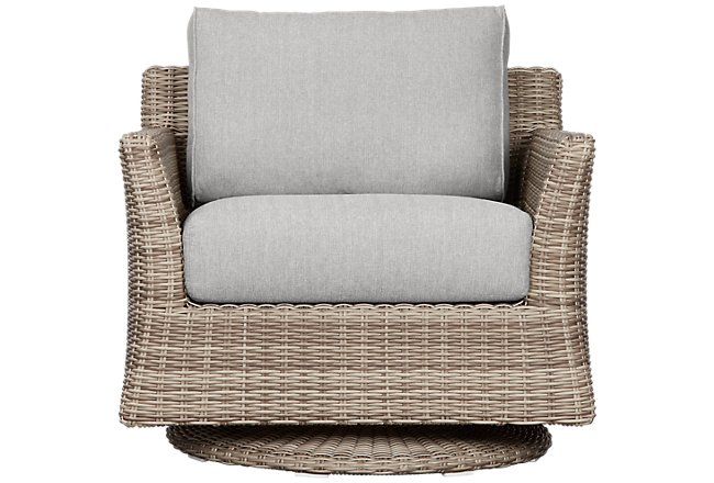 Raleigh Gray Woven Chair | Outdoor - Chairs | City Furniture