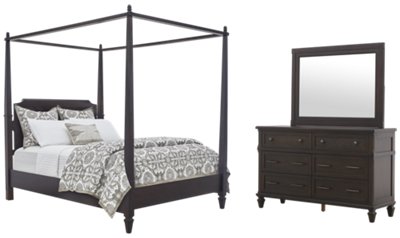 Tahiti Dark Tone Canopy Bedroom