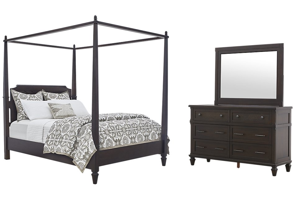 Tahiti Dark Tone Canopy Bedroom