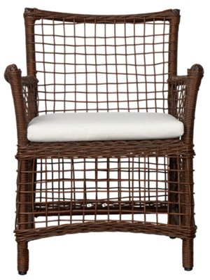 Southport White Woven Arm Chair Outdoor Dining Chairs City Furniture