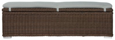 Southport Teal Woven Dining Bench | Outdoor - Dining Chairs | City ...
