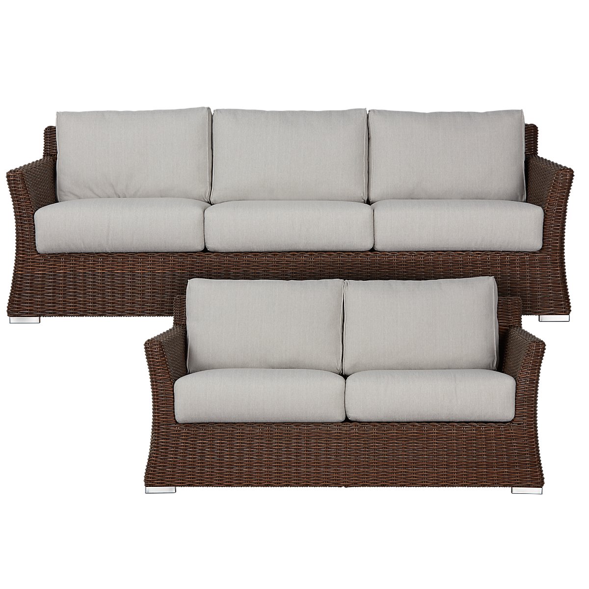 Southport Gray Woven Outdoor Living Room Set | Outdoor ... Southport Gray Woven Outdoor Living Room Set | Outdoor ... on Outdoor Living Room Set id=17598