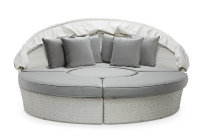 Biscayne Gray Canopy Daybed