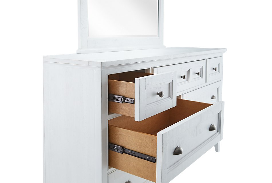 Heron Cove White Dresser Mirror Bedroom Dressers Mirrors