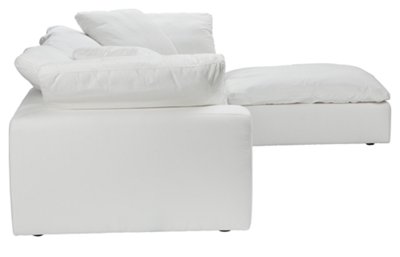 Austin Gray Fabric Right Facing Chaise Cuddler Sectional Living