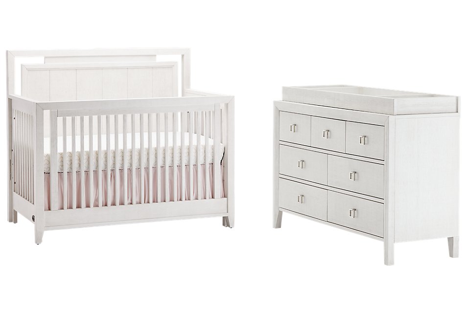 Ashton Ivory Small Crib Bedroom Baby Kids Cribs City Furniture