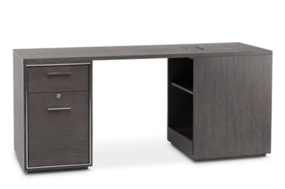Highline Dark Tone Peninsula Desk Home Office Desks City