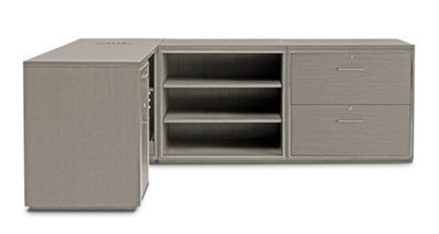 Highline Gray L Desk Home Office Desks City Furniture