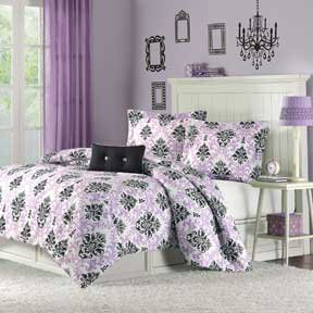 Katelyn Purple 3 Piece Comforter Set