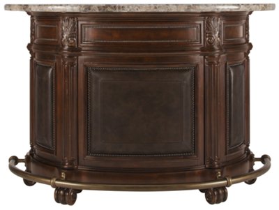 Dark Brown Traditional Chair Bar 
