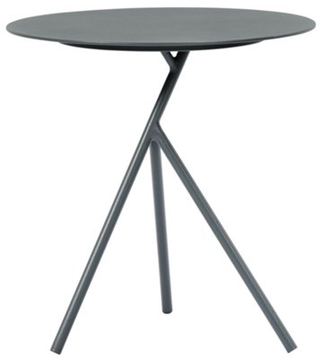 Dark Gray Low Accent Table