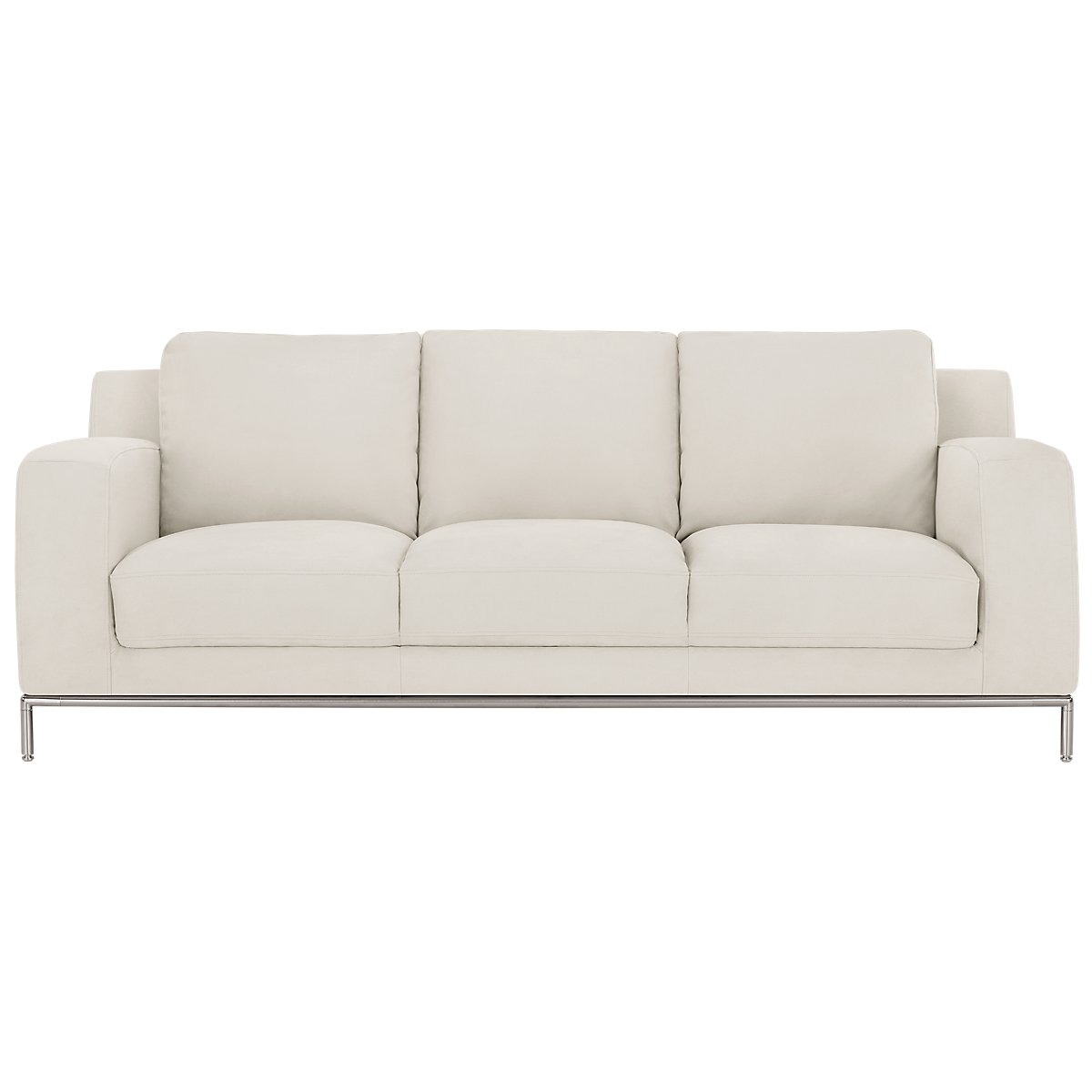 Wynn White Microfiber Sofa Wynn White Microfiber Sofa