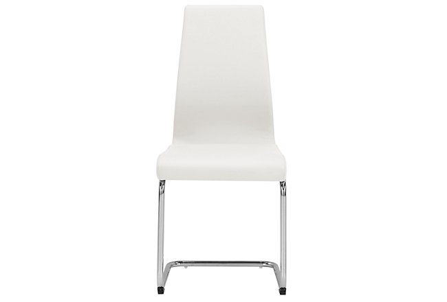 Lennox White Upholstered Side Chair Dining Room Chairs City Furniture
