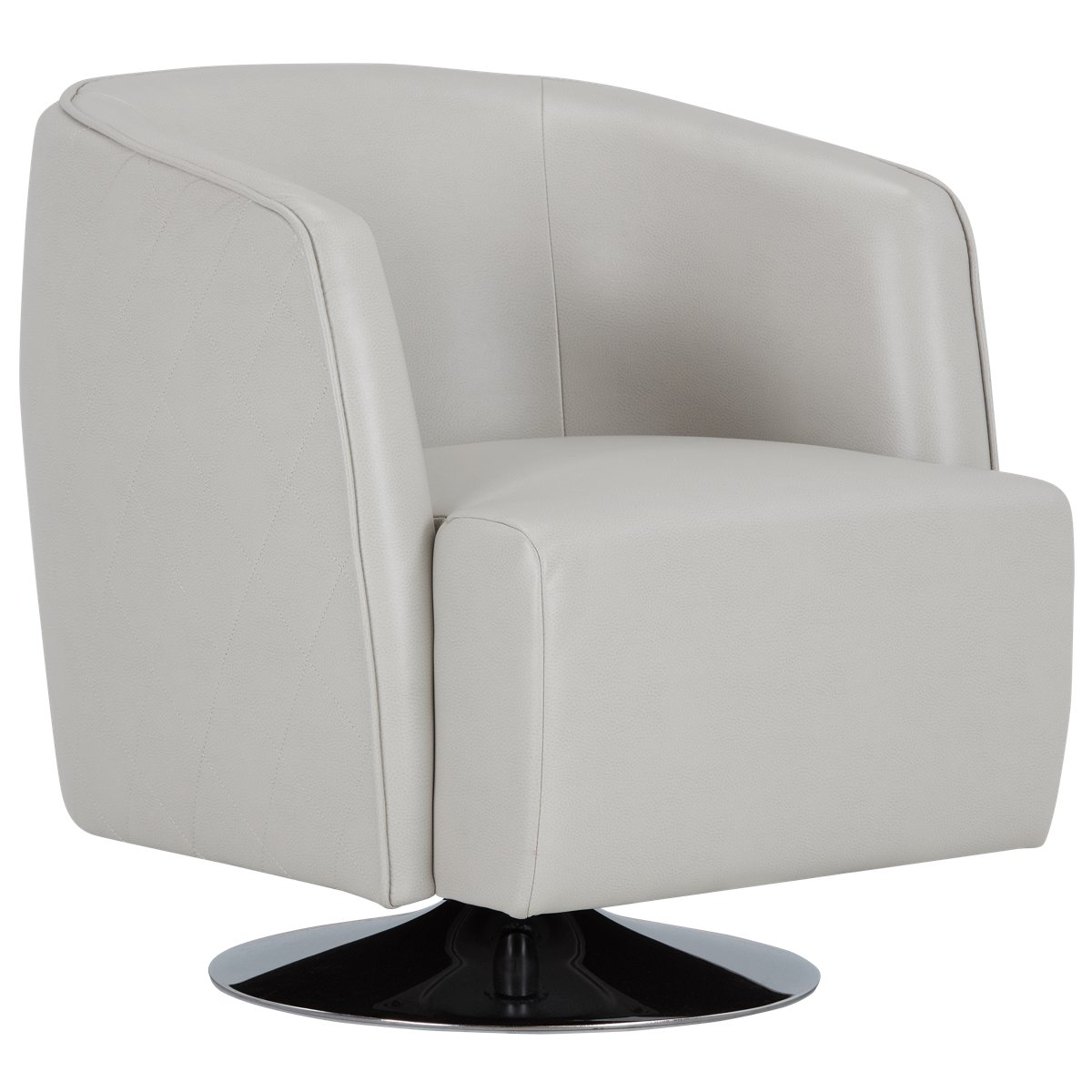 City Furniture: Wynn Lt Gray Microfiber Swivel Accent Chair