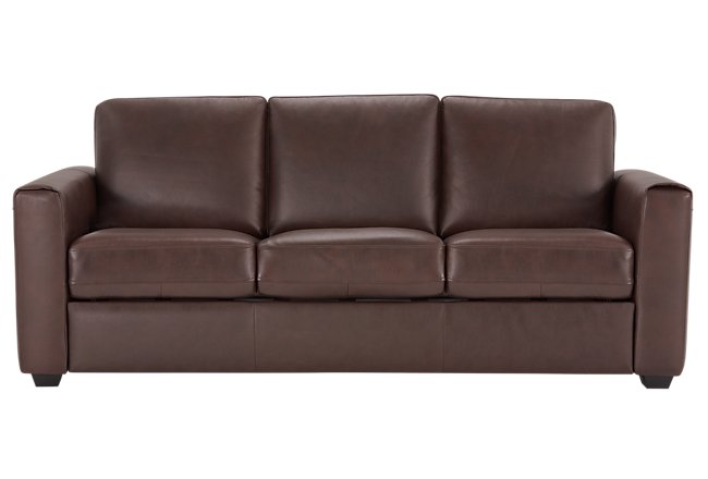 leather or vinyl sofa