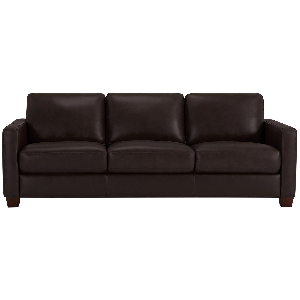 Wesley Dark Brown Leather Sofa Wesley Dark Brown Leather Sofa