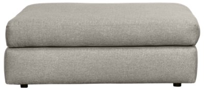 Harper Gray Fabric Cocktail Ottoman | Living Room - Ottomans | City