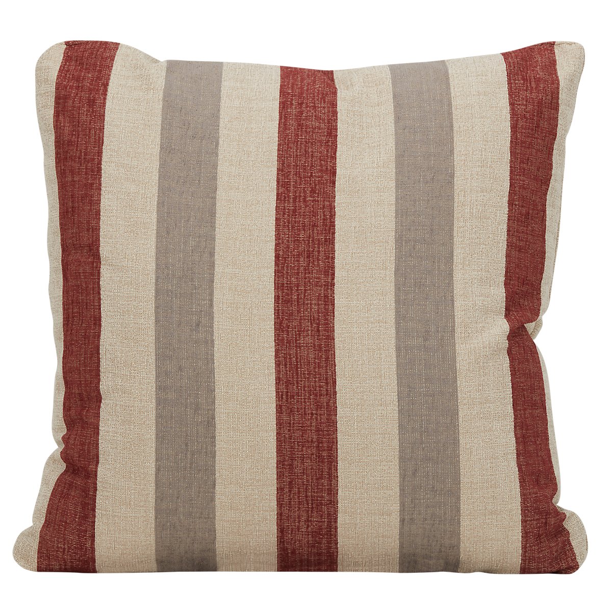 City Furniture: Snapback Red Fabric Square Accent Pillow