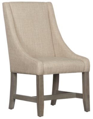 Taryn Light Taupe Upholstered Arm Chair | Dining Room - Chairs | City