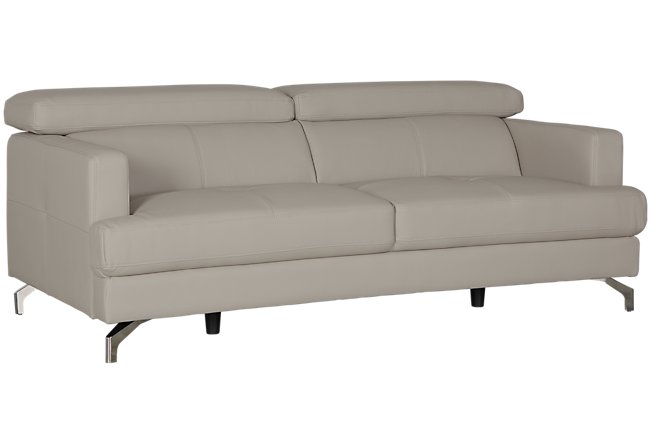 Marquez Taupe Microfiber Sofa | Living Room - Sofas | City Furniture