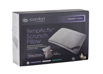 Serta Icomfort Tempactiv Scrunch Gel Pillow Bedding Pillows