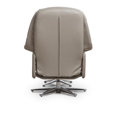 Jones Gray Microfiber Recliner & Ottoman Living Room Recliners