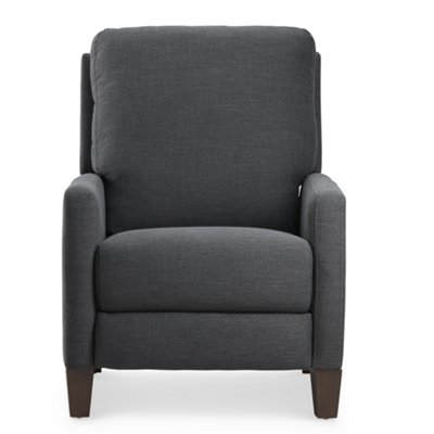 Griffin Dark Gray Fabric Push Back Recliner Living Room Recliners