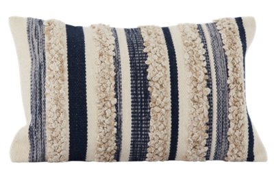 Messa Dark Blue Accent Pillow Home Accents Accent Pillows