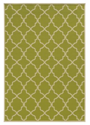 Rivy GREEN Indoor/Outdoor 8x10 Area Rug