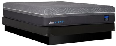 Sealy Silver Chill Plush Hybrid Low-Profile Mattress Set ...