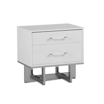 Cortina White Wood Nightstand Bedroom Nightstands City Furniture