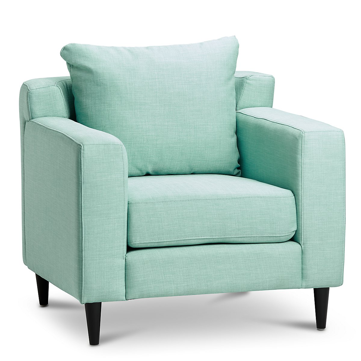 Novara Light Blue Fabric Accent Chair  Living Room 