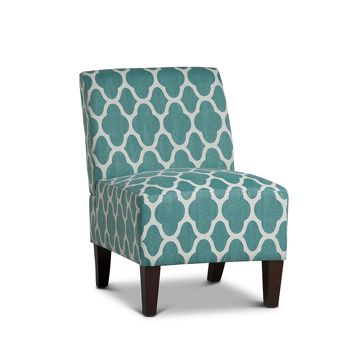 Comet Light Blue Fabric Accent Chair Living Room