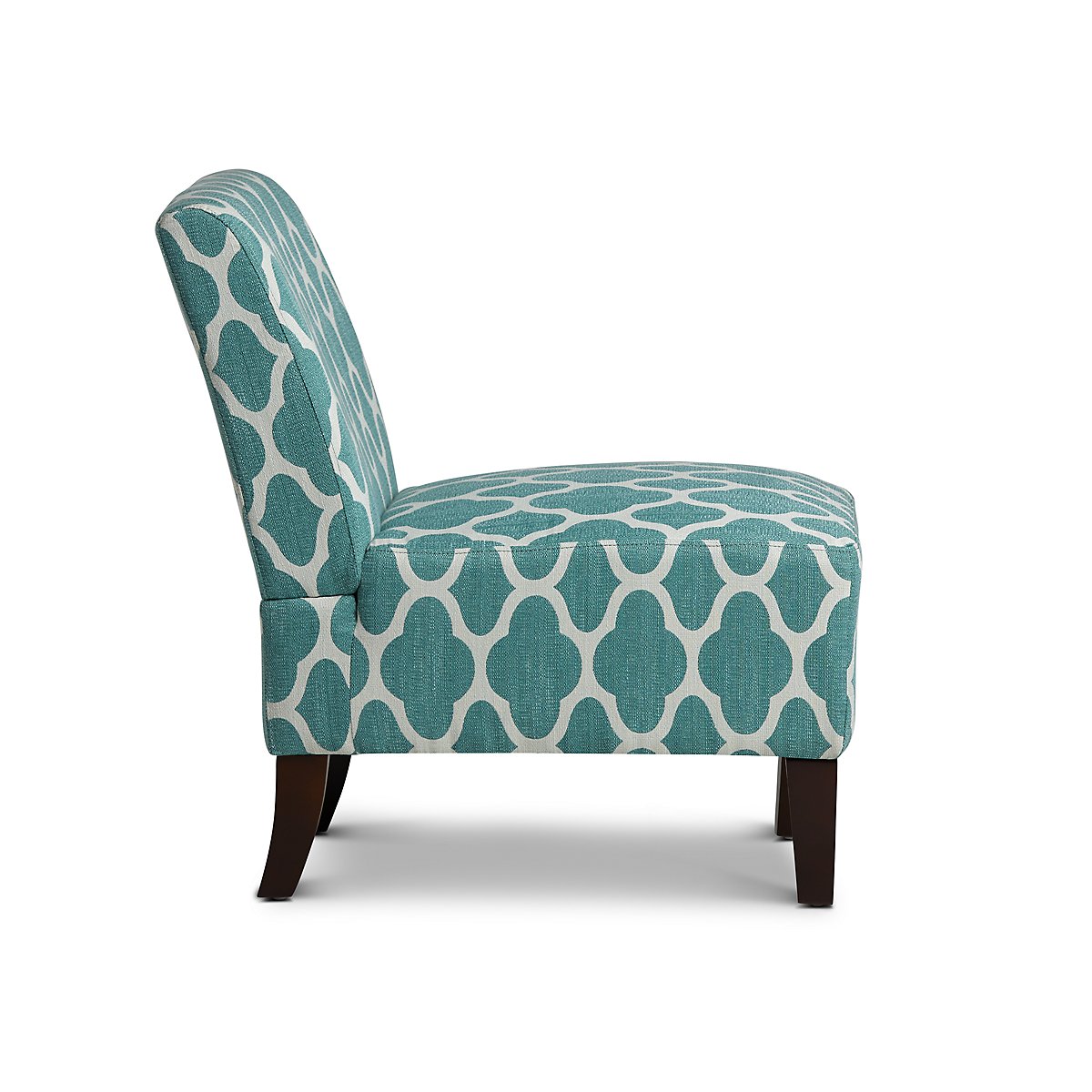 Comet Light Blue Fabric Accent Chair Living Room