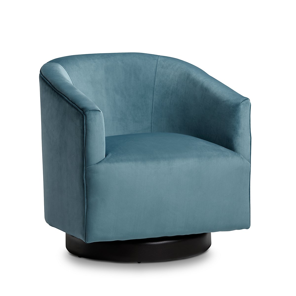 Charlotte Light Blue Velvet Swivel Accent Chair Living